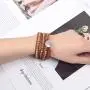 LAVI Handmade Natural Imperial Jasper 3 (Triple) Wrap Healing Leather Woven Beaded Boho Bracelet Adjustable Jewelry for Women Men Collection LAVI Handmade Natural Imperial Jasper 3 (Triple) Wrap Healing Leather Woven Beaded Boho Bracelet Adjustable Jewelry for Women Men Collection