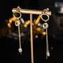 Sllaiss Aurora Linear Drop Earrings for Women with Swarovski Crystals 14K Gold Plated Dangle Earrings Fashion Jewelry Gifts Sllaiss Aurora Linear Drop Earrings for Women with Swarovski Crystals 14K Gold Plated Dangle Earrings Fashion Jewelry Gifts