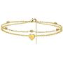 HUASAI Initial Anklet Bracelets for Women Dainty Layered Beads Heart Letter Gold Ankle Bracelets for Teen Girls Foot Ankle Jewelry
