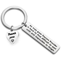 Zuo Bao Daycare Teacher Gift Daycare Provider Gift Early Childhood Educators Gift Daycare Provider Appreciation Gift A Truly Daycare Provider is Hard to Find Keychain