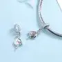 Genuine Bolenvi 925 Sterling Silver Pink Flamingo Charm Beads Pendants for Charms Bracelets & Necklace