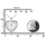 S925 Sterling Silver Best Friend Friendship BFF Heart Jewelry Pendant Necklace