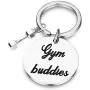 SEIRAA Gym Buddies Keychain Gym Gift Best Friend Keychain Fitness Couples Gift Fitness Jewelry BFF Gift for Her SEIRAA Gym Buddies Keychain Gym Gift Best Friend Keychain Fitness Couples Gift Fitness Jewelry BFF Gift for Her
