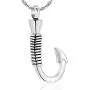 constantlife Cremation Jewelry for Ashes Urn Memorial Necklace Fish Hook Design Stainless Steel Pendant Keepsake Ashes Holder constantlife Cremation Jewelry for Ashes Urn Memorial Necklace Fish Hook Design Stainless Steel Pendant Keepsake Ashes Holder
