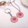 One Direction Gift Harry Style Merch Treat People with Kindness Enamel Necklace Keyring Jewelry Set 2 Pack
