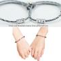 Cassfic Anniversary Bracelets Set for Couples Rope Braided Couple Bracelets Vows of Eternal Love Pendants Bracelet with Magnetic Bells Gift Jewelry Set for Couple