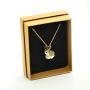 CampHollow Jackalope Rabbit Hand Painted Porcelain Necklace Ceramic Animal Necklace Pendant Bunny With Antlers