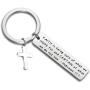 FUSTMW Christian Keychain Bible Verse Gifts Religious Jewelry Inspirational Scripture Gifts Faith is Being Sure of What We Hope Hebrew 11:1