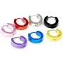 7 Pairs Mix Stainless Steel Multicolor Lovers Punk Huggie Small Hoop Earrings for Womens-Mens 7 Pairs Mix Stainless Steel Multicolor Lovers Punk Huggie Small Hoop Earrings for Womens-Mens