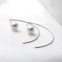 Pearl Dangle Hook Earrings Freshwater Cultured White Pearl Fishhook Earrings Sterling Silver Drop Earrings Jewelry Gifts for Women Girls Wife Pearl Dangle Hook Earrings Freshwater Cultured White Pearl Fishhook Earrings Sterling Silver Drop Earrings Jewelry Gifts for Women Girls Wife