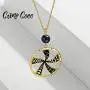 Cring Coco Custom Name Necklace Personalized 14K Gold Plated Hawaiian Series Pendant Jewelry Customized Engraving Date/Text, Inspirational Gifts for Person You Love