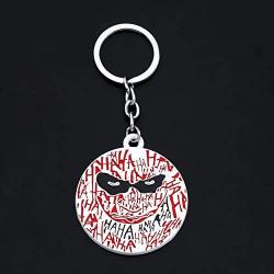 UJIMS Dc Comics Inspired Gift Suicide Squads Pendant Necklace for Her Joker Dc Comics Fans Jewelry (Joker Keychain)