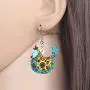 NEWEI Acrylic Floral Chicken Hen Earrings Drop Dangle Cute Farm Animal Pet Jewelry For Women Girl Charm NEWEI Acrylic Floral Chicken Hen Earrings Drop Dangle Cute Farm Animal Pet Jewelry For Women Girl Charm