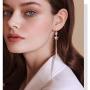 Jertom 14K Gold Plated Stud Earrings, Drop Dangle Long Earrings, Fashion Jewelry for Women Girls