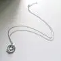 Star Planet Necklace Choker Blue Glass Cubic Zirconia Starry Universe Round Circle Pendant Necklace for Women Girls Fashion Jewelry Star Planet Necklace Choker Blue Glass Cubic Zirconia Starry Universe Round Circle Pendant Necklace for Women Girls Fashion Jewelry