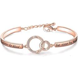 Gift for Best Friend Friendship Bracelet Not Sister by Blood But Sister by Heart Jewelry Friend Sister Bangle