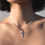 First Communion Gift Necklace: 1st Communion, Girl First Holy Communion, Infinity Cross (rose-gold-plated-brass, NA)