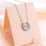 FLYOW Sterling Silver Lucky Horseshoe Love Heart Pendant Necklace Bracelet Anklets Earrings Jewelry FLYOW Sterling Silver Lucky Horseshoe Love Heart Pendant Necklace Bracelet Anklets Earrings Jewelry