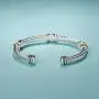 UNY Bracelet Designer Brand Inspired Antique Women Jewelry Cross Cable Wire Bangle Christmas Day Gifts (Triple Stone) UNY Bracelet Designer Brand Inspired Antique Women Jewelry Cross Cable Wire Bangle Christmas Day Gifts (Triple Stone)