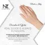 Michael Zweig 925 Sterling Silver Bracelets for Women - Sterling Silver Diamond Cut Rope Bracelet | 1.15 mm Thickness with Spring Ring, Italy Tag