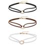 Mudder Velvet Gothic Choker Necklaces Double Layer Punk Chokers for Women and Girls, 3 Pieces
