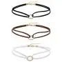 Mudder Velvet Gothic Choker Necklaces Double Layer Punk Chokers for Women and Girls, 3 Pieces