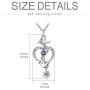 Sterling Silver Anchor Pendant Sailor Necklace Navy Nautical Pirate Jewelry Faith Hope Love Heart Gift for Women