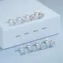 Ccino 925 Sterling Silver Stud Earrings for Women, Silver Stud Earrings with Cubic Zirconia, Hypoallergenic Small Sleeper Cartilage Studs for men, Sizes 3/4/5/6mm, 3 Colors in Silver/Gold/Rose Gold