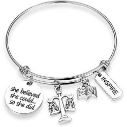 Eigso Lawyer Gifts Scales of Justice Lawyer Bracelet Jewelry Law School Graduation Gift New Lawyer Bracelet Attorney Legal Assistant Future Lawyer Gift