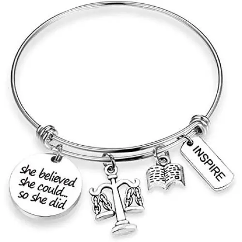 Eigso Lawyer Gifts Scales of Justice Lawyer Bracelet Jewelry Law School Graduation Gift New Lawyer Bracelet Attorney Legal Assistant Future Lawyer Gift