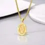 PROSTEEL Stainless Steel Saint Christopher Necklace for Men Women, 22''-24'' Adjustable, Black/18K Gold Plated, Patron Saint of Travellers, Come Gift Box PROSTEEL Stainless Steel Saint Christopher Necklace for Men Women, 22''-24'' Adjustable, Black/18K Gold Plated, Patron Saint of Travellers, Come Gift Box