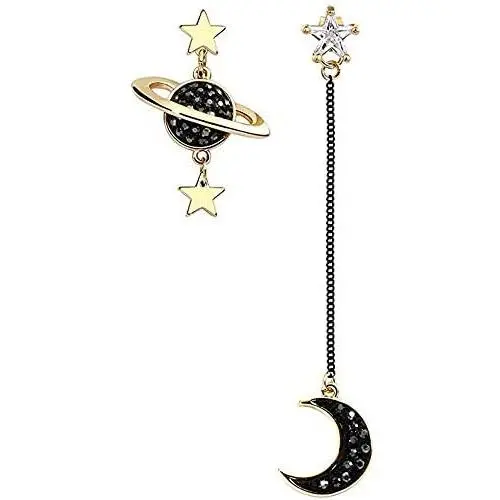 Moon And Star Dangle Earrings For Women Girls Sterling Silver Hypoallergenic Sensitive Ears Unique Chic Asymmetry Design Dangling Cubic Zirconia Stud Earrings Jackets Drop Long Boho S925 Kpop Moon And Star Dangle Earrings For Women Girls Sterling Silver Hypoallergenic Sensitive Ears Unique Chic Asymmetry Design Dangling Cubic Zirconia Stud Earrings Jackets Drop Long Boho S925 Kpop