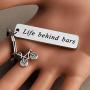 CENWA Funny Biker Lovers Gift Cycling Keychain Bicycle Gift Mountain Bike Ride Gift Life Behind Bars Keychain Gift for Biker Racer Adventure Gift for Cyclists