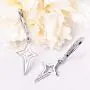JO WISDOM Women Star Earrings,925 Sterling Silver Leverback Dangle & Drop Earrings,Jewelry for Women(Polar Star)