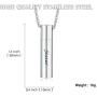 JAYUMO Stainless Steel Cremation Jewelry Urn Necklace for Ashes Keepsake Memorial Pendant Necklace for Men Women