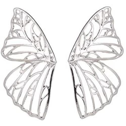 TIANHONGYAN Bohemian Hollow Butterfly Earrings Unique simple Butterfly wing Stud Lightweight Boho Dangle Drop Earrings for Women Girls Jewelry