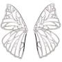 TIANHONGYAN Bohemian Hollow Butterfly Earrings Unique simple Butterfly wing Stud Lightweight Boho Dangle Drop Earrings for Women Girls Jewelry