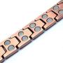 MagnetRX® Pure Copper Magnetic Therapy Bracelet - Arthritis Pain Relief & Carpal Tunnel Magnetic Copper Bracelets for Men - Adjustable Length with Sizing Tool (Leo Style)