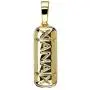 TOPGRILLZ 14K Gold Plated Iced Out CZ Hollow Xanax Pill Bar Pendant Necklace with 24” Rope Chain TOPGRILLZ 14K Gold Plated Iced Out CZ Hollow Xanax Pill Bar Pendant Necklace with 24” Rope Chain