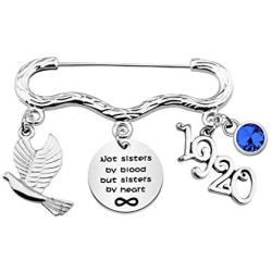 HOLLP Sorority Jewelry Not Sisters by Blood But Sisters by Heart Bracelet Sister Gift