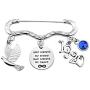 HOLLP Sorority Jewelry Not Sisters by Blood But Sisters by Heart Bracelet Sister Gift