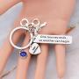HOLLP Police Retirement Gifts Police Officer Retired Keychain One Journey End.So Another Can Begin Keychain Police Jewelry Gift for Police Officer