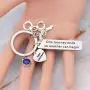 HOLLP Police Retirement Gifts Police Officer Retired Keychain One Journey End.So Another Can Begin Keychain Police Jewelry Gift for Police Officer
