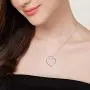S925 Sterling Silver Jewelry Open Heart Pendant Ring Holder Necklace Wedding Engagement Anniversary Infinity Love Gift for Her, Wife, Girlfriend, Fiancee S925 Sterling Silver Jewelry Open Heart Pendant Ring Holder Necklace Wedding Engagement Anniversary Infinity Love Gift for Her, Wife, Girlfriend, Fiancee