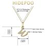 Hidepoo Initial Necklace for Women – 14k Gold Filled Dainty Cubic Zirconia Monogram Letter Pendant Necklace Tiny Cursive Uppercase 26 Alphabet Initial Necklace Charm Jewelry Gifts for Girls Bridesmaid