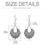 SISGEM RBG Dissent Collar Earrings with Pearl,S925 Sterling Silver Ruth Bader Ginsburg Drop Dangle Earrings Jewelry Gifts for Women Girls Ruth RBG