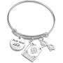 Book Lover Gift Bookworm Gift Book Nerd Bracelet Book Club Teacher Bracelet Librarian Gift Readers Gift Writer Author Bracelet