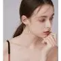 FIBO STEEL Necklace and Earring Jewelry Set 5 PCS Necklaces of Different Lengths with 38 Pairs Layered Ball Dangle Hoop Stud Earrings Mixed Women Fashion Jewelry