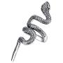 FUTIMELY 9Pieces Vintage Punk Rings Set for Women Men Silver Black Gothic Dragon Snake Claw Octopus Rings Open Stackable Ring Set Jewelry