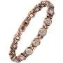 WELMAG® Copper Magnetic Bracelet for Women, Beauty Therapy Copper Magnetic Bracelets Pain Relief Bracelets Magnetic Clasp Women Free Link Removal Tool WELMAG® Copper Magnetic Bracelet for Women, Beauty Therapy Copper Magnetic Bracelets Pain Relief Bracelets Magnetic Clasp Women Free Link Removal Tool